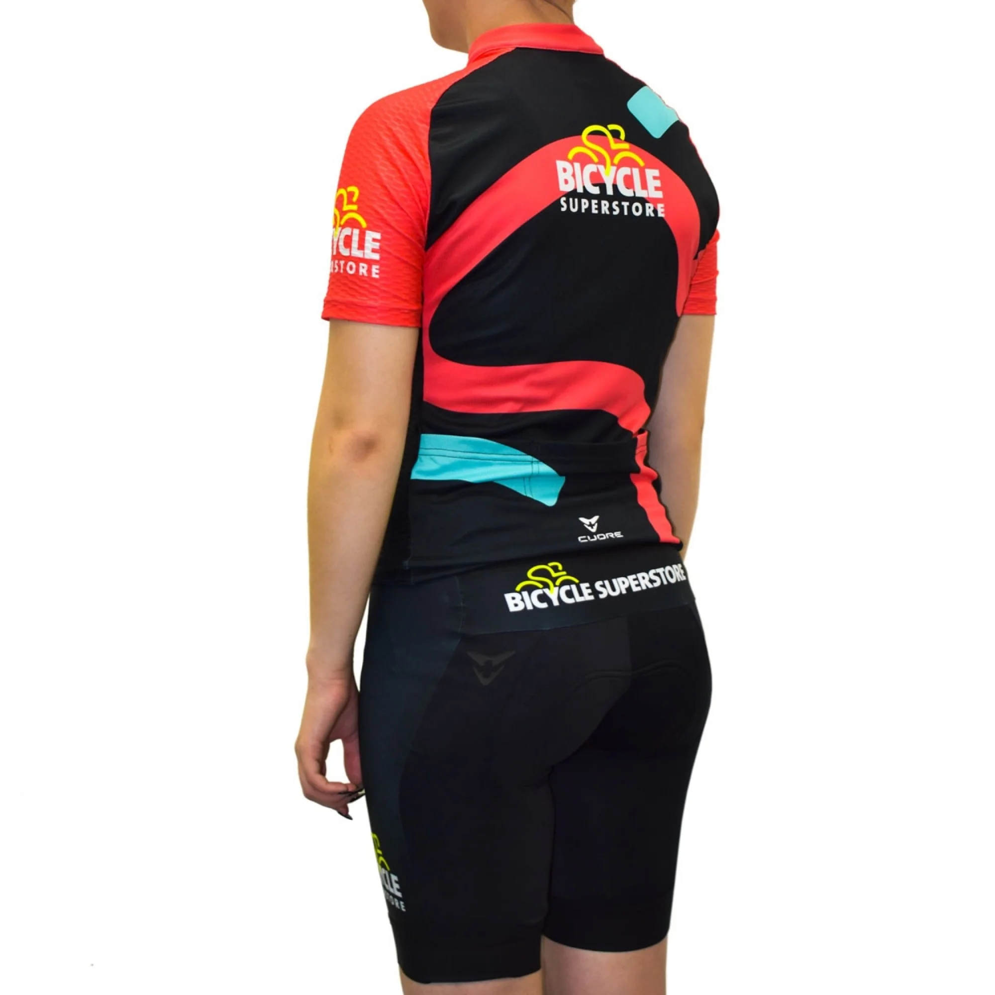 Bicycle Superstore Womens Cuore Bib Shorts Black - Image 4