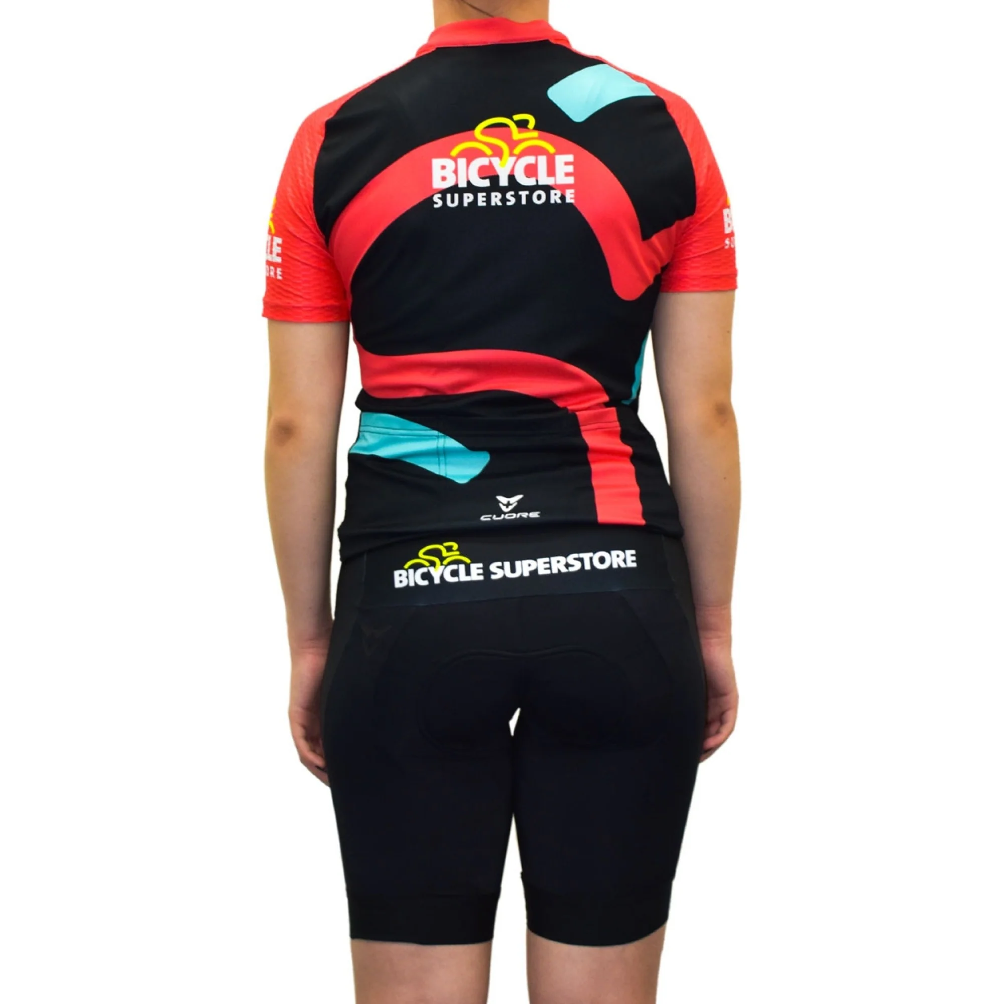 Bicycle Superstore Womens Cuore Jersey Coral - Image 4